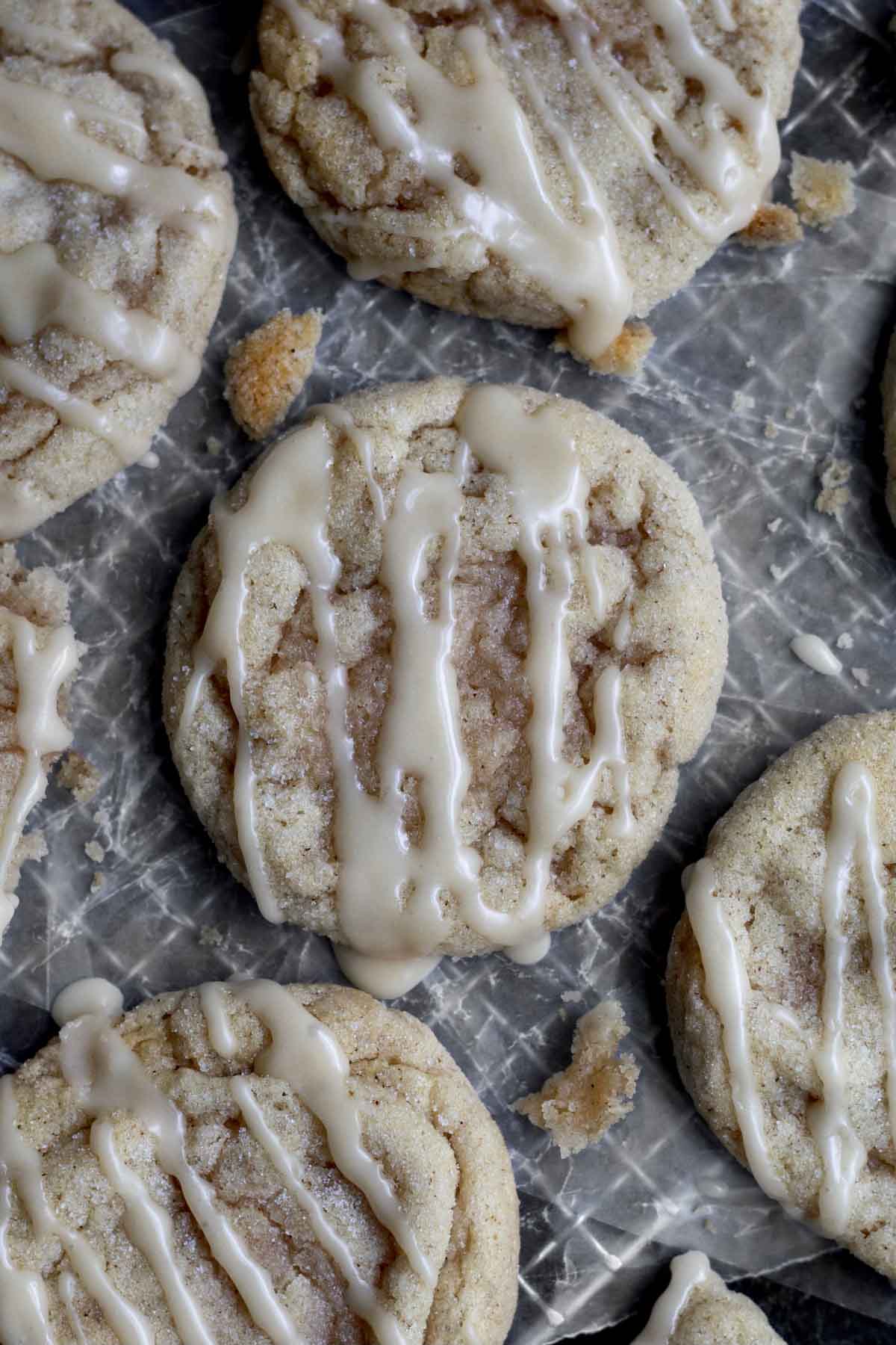 Close-up of an Apple Cinnamon Cookie.