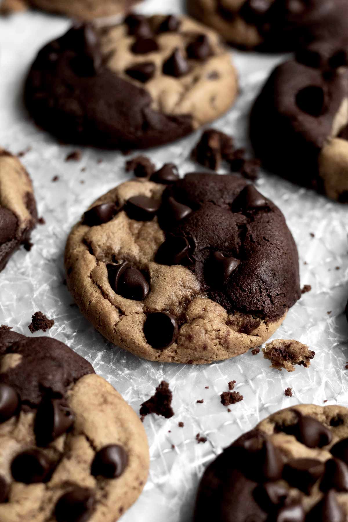Baked harmoniously, Brookie Cookies look like a yin yang of flavor.